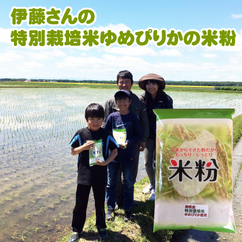 特別栽培米ゆめぴりかの米粉