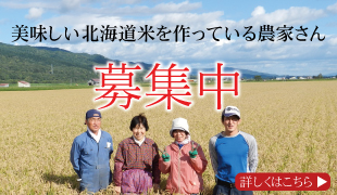 美味しい北海道米を作っている生産者募集！ 